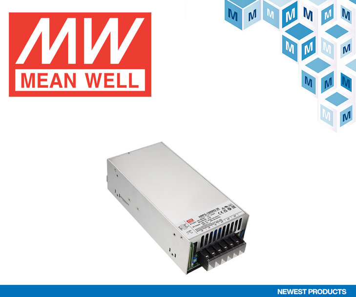 New at Mouser: MEAN WELL HRPG-1000N3 1000W Ultra-High Peak Power Supplies